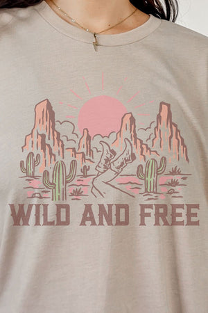 Wild & Free Tri-Blend Short Sleeve Tee - Wholesale Accessory Market