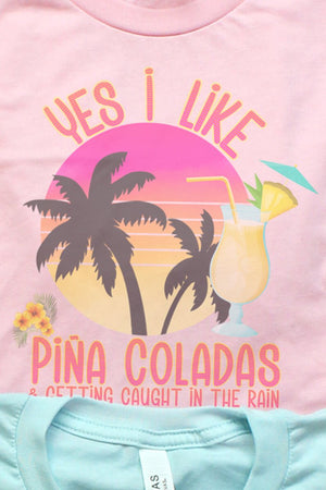 Yes I Like Pina Coladas Tri-Blend Short Sleeve Tee - Wholesale Accessory Market