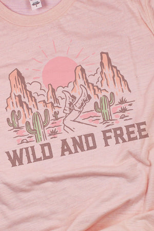 Wild & Free Short Sleeve Tee - Wholesale Accessory Market