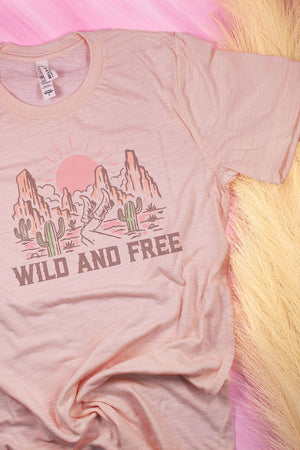 Wild & Free Short Sleeve Tee - Wholesale Accessory Market