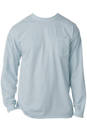 Shades of Blue Comfort Colors Long Sleeve Pocket Tee *Personalize It - Wholesale Accessory Market