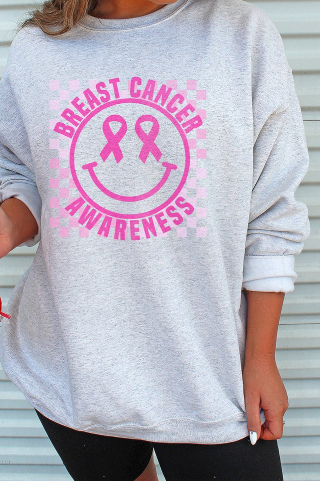 All Smiles Breast Cancer Awareness Unisex NuBlend Crew Sweatshirt - Wholesale Accessory Market