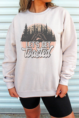 Let's Get Toasted Unisex NuBlend Crew Sweatshirt - Wholesale Accessory Market