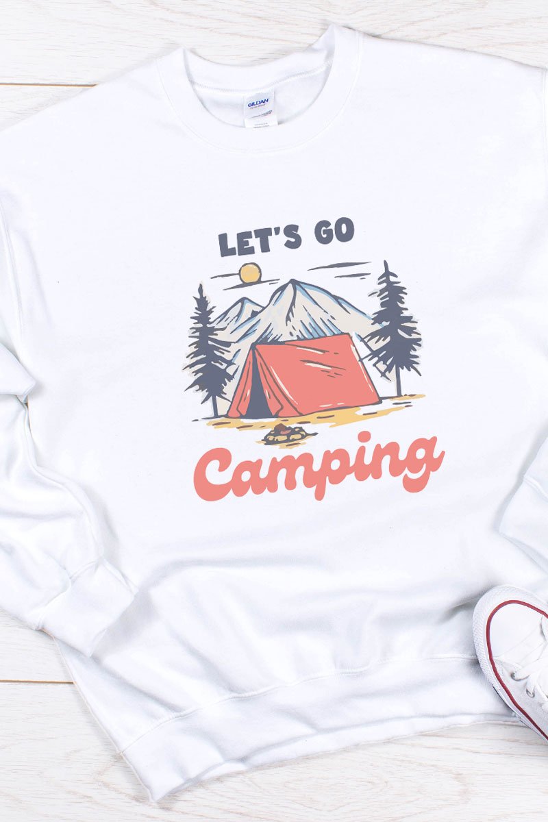 Let's Go Camping Unisex NuBlend Crew Sweatshirt - Wholesale Accessory Market