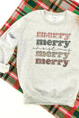 Stacked Merry Christmas Unisex NuBlend Crew Sweatshirt - Wholesale Accessory Market