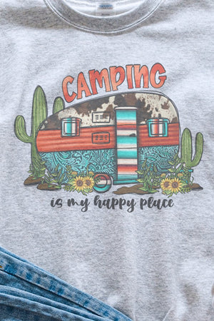 Western Camping Is My Happy Place Unisex NuBlend Crew Sweatshirt - Wholesale Accessory Market