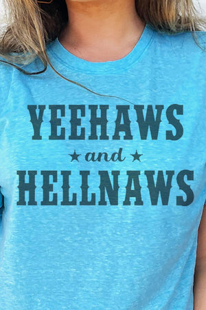 Yeehaws & Hellnaws Melange Jersey Tee - Wholesale Accessory Market