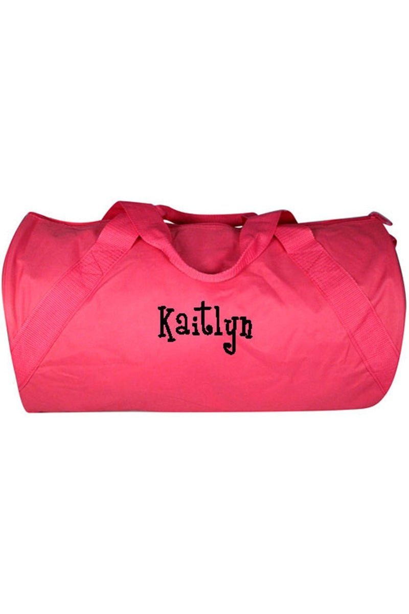 Hot Pink Barrel-Sided Duffle Bag 18" - Wholesale Accessory Market