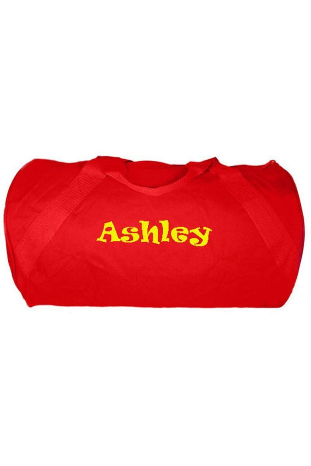 Red Barrel-Sided Duffle Bag 18" - Wholesale Accessory Market