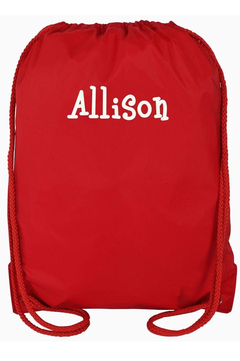 Red Drawstring Backpack - Wholesale Accessory Market