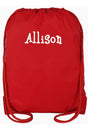 Red Drawstring Backpack - Wholesale Accessory Market