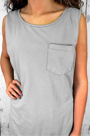 Shades of Neutral Comfort Colors Pocket Tank *Personalize It - Wholesale Accessory Market