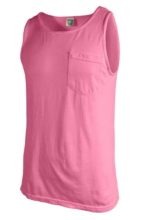 Shades of Pink/Purple Comfort Colors Pocket Tank *Personalize It - Wholesale Accessory Market