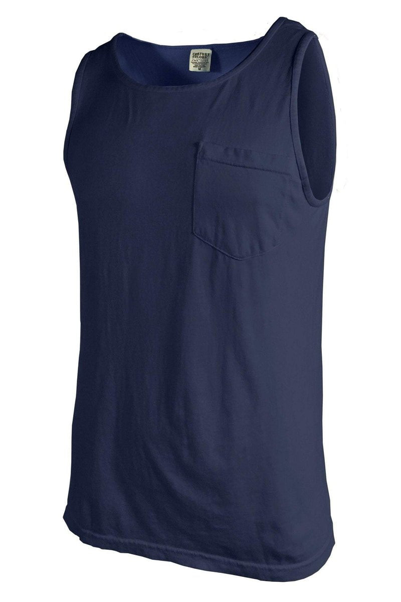 Shades of Blue Comfort Colors Pocket Tank *Personalize It - Wholesale Accessory Market