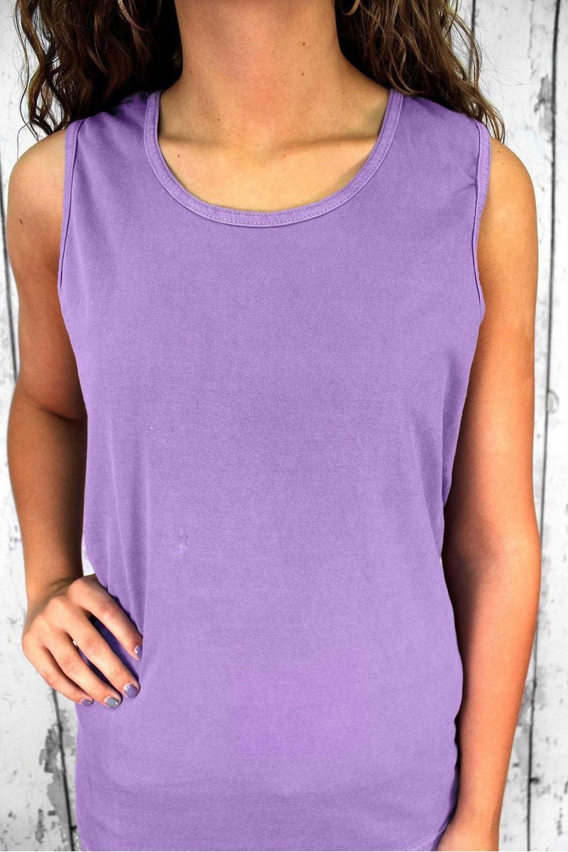 Shades of Pink/Purple Comfort Colors Cotton Tank Top *Personalize It - Wholesale Accessory Market