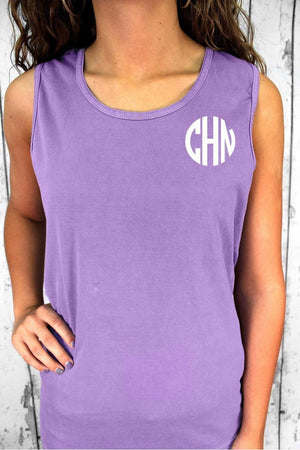 Shades of Pink/Purple Comfort Colors Cotton Tank Top *Personalize It - Wholesale Accessory Market