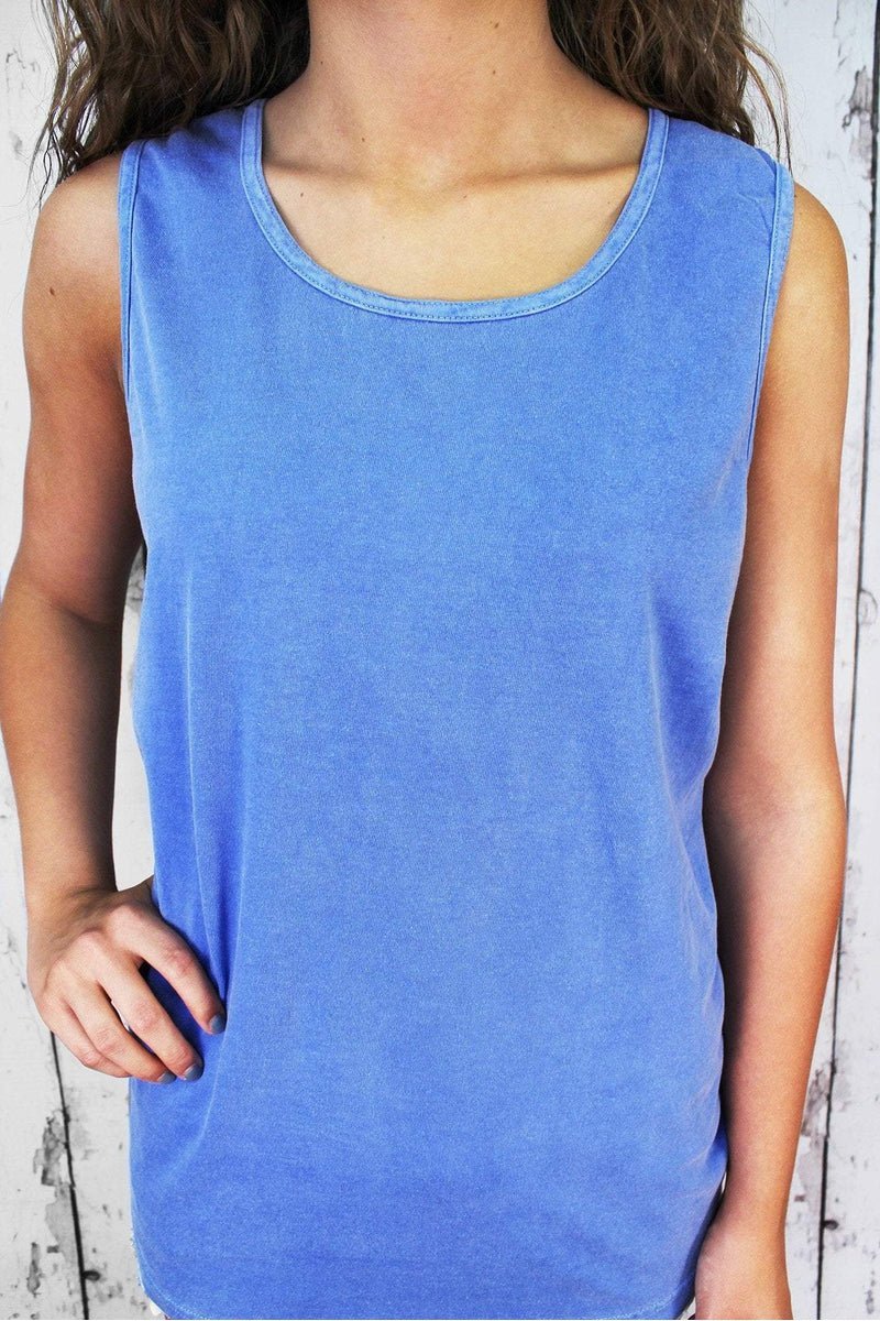 Shades of Blue Comfort Colors Cotton Tank Top *Personalize It - Wholesale Accessory Market