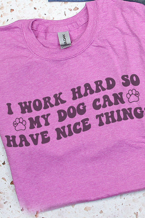 Work Hard Dog Mom Softstyle Adult T-Shirt - Wholesale Accessory Market