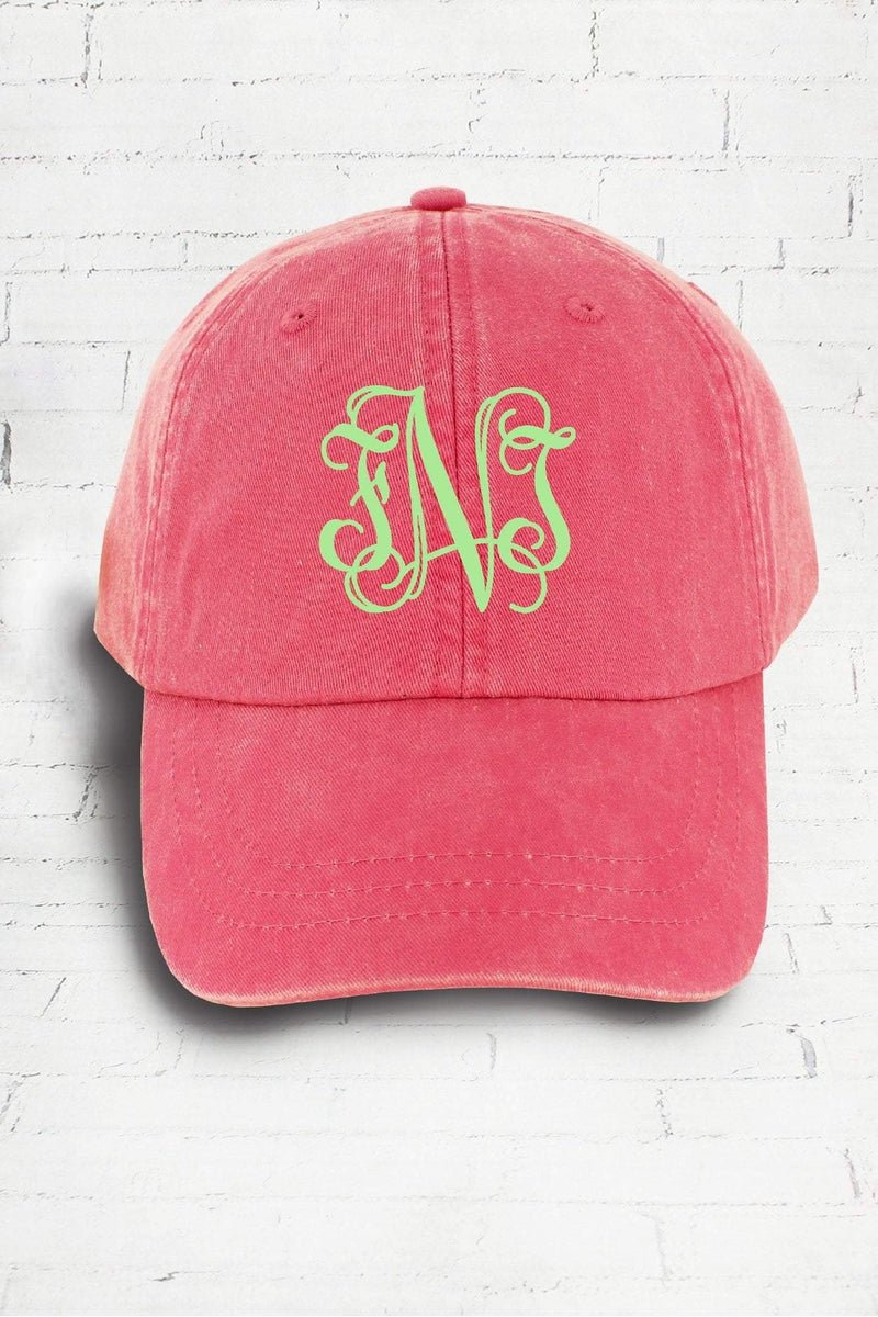 Washed Hot Pink Baseball Cap - Wholesale Accessory Market