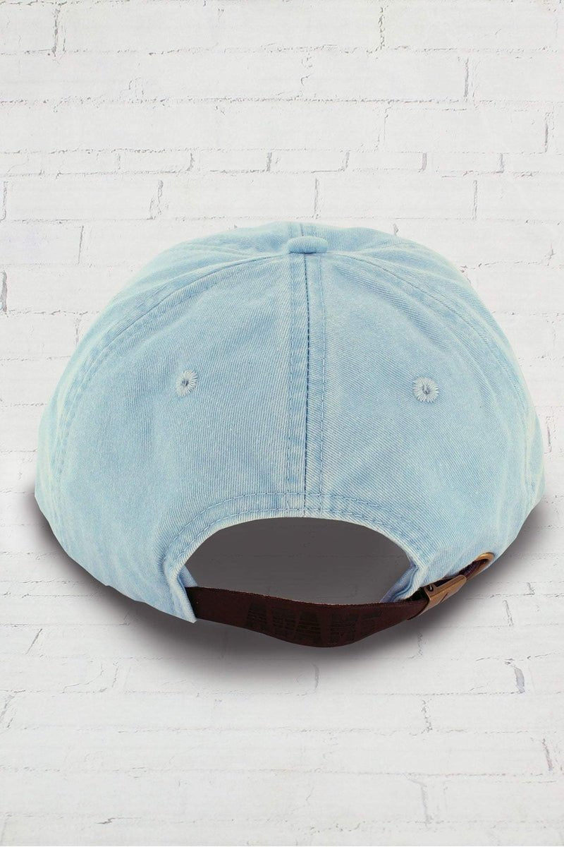 Washed Light Blue Baseball Cap - Wholesale Accessory Market