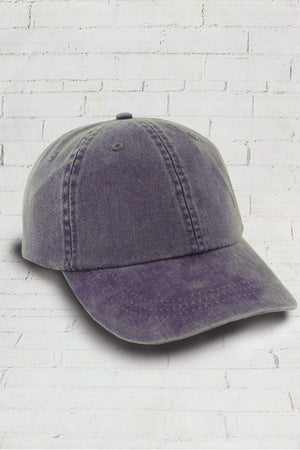 Washed Purple Baseball Cap - Wholesale Accessory Market