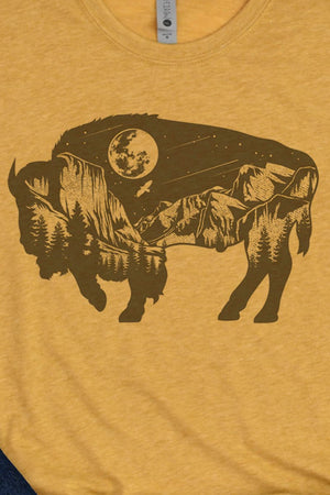 Wilderness Buffalo Poly/Cotton Tee - Wholesale Accessory Market