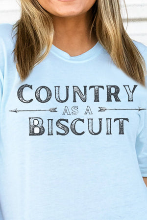 Country As A Biscuit Adult Soft-Tek Blend T-Shirt - Wholesale Accessory Market