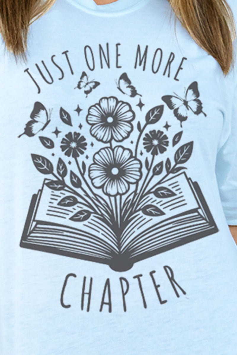 Just One More Chapter Adult Soft-Tek Blend T-Shirt - Wholesale Accessory Market