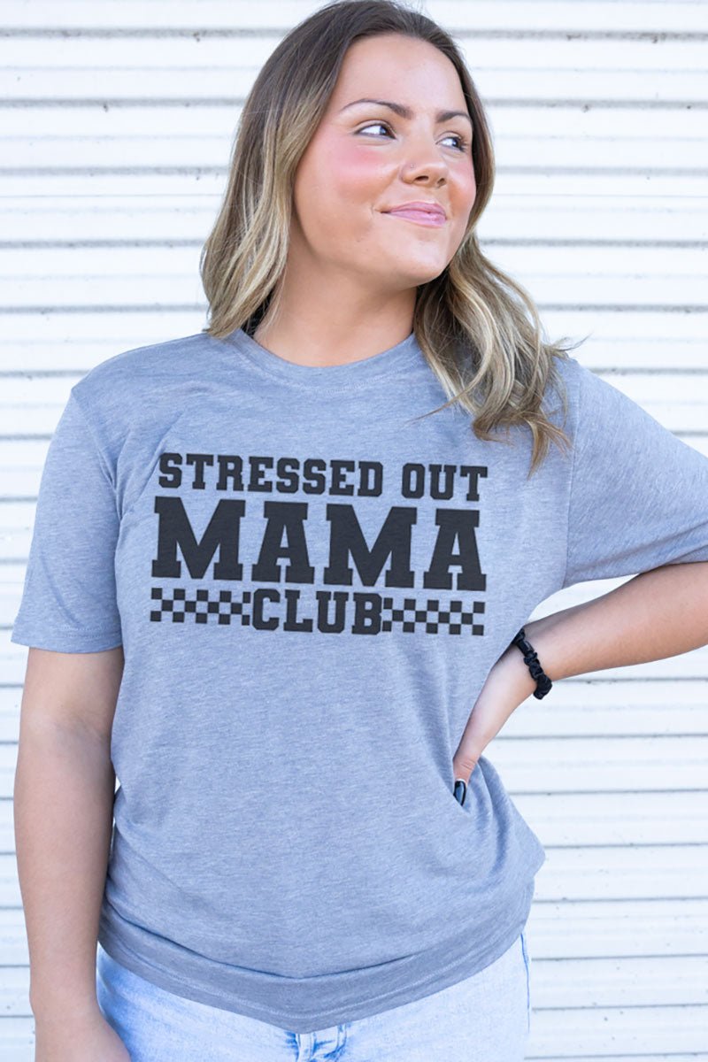 Stressed Out Mama Club Adult Soft-Tek Blend T-Shirt - Wholesale Accessory Market