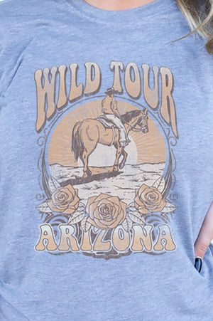 Wild Tour Cowboy Adult Soft-Tek Blend T-Shirt - Wholesale Accessory Market