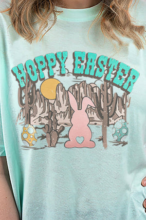 Western Hoppy Easter Adult Soft-Tek Blend T-Shirt - Wholesale Accessory Market