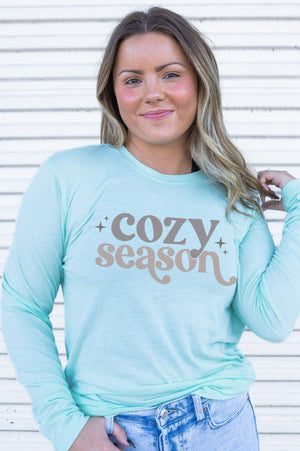 Cozy Season Adult Soft-Tek Blend Long Sleeve Tee - Wholesale Accessory Market