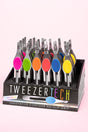 Tweezer Tech No-Slip Tweezers 24 Piece Display - Wholesale Accessory Market