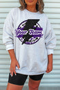 Tie Dye Bolt Purple And Black Unisex NuBlend Crew Sweatshirt - Wholesale Accessory Market