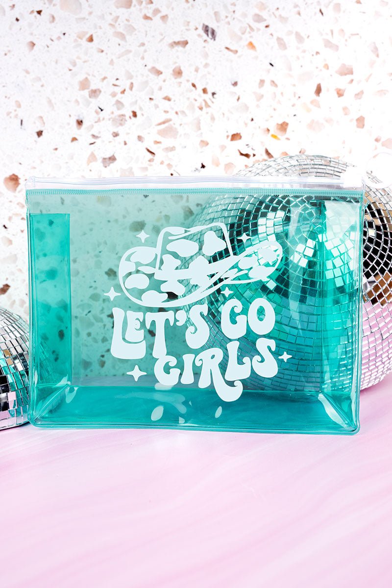 Clear Vinyl Glitter Bag