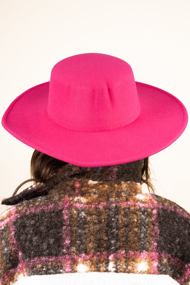 Georgiana Hot Pink Felt Hat - Wholesale Accessory Market