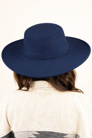 Georgiana Navy Felt Hat - Wholesale Accessory Market