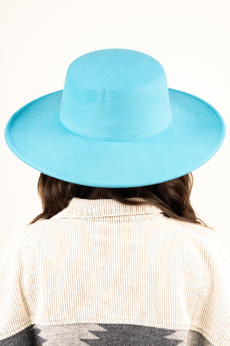 Georgiana Turquoise Felt Hat - Wholesale Accessory Market