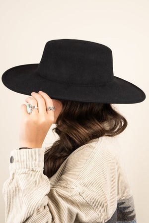 Georgiana Black Felt Hat - Wholesale Accessory Market