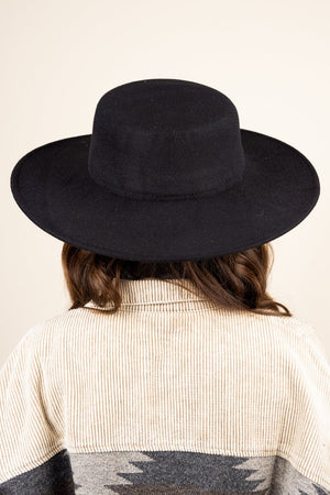 Georgiana Black Felt Hat - Wholesale Accessory Market