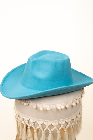 The Lainey Turquoise Felt Hat - Wholesale Accessory Market