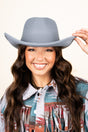 The Lainey Medium Gray Felt Hat - Wholesale Accessory Market