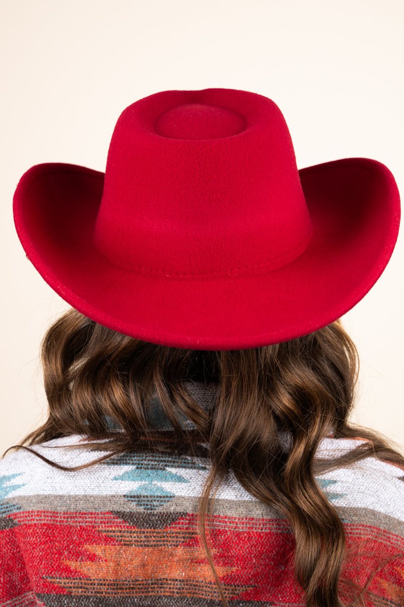 The Lainey Crimson Felt Hat - Wholesale Accessory Market