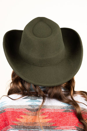 The Lainey Olive Felt Hat - Wholesale Accessory Market