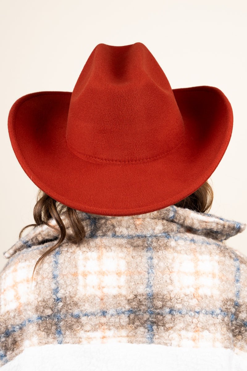 Canton City Cattleman Rust Felt Hat - Wholesale Accessory Market