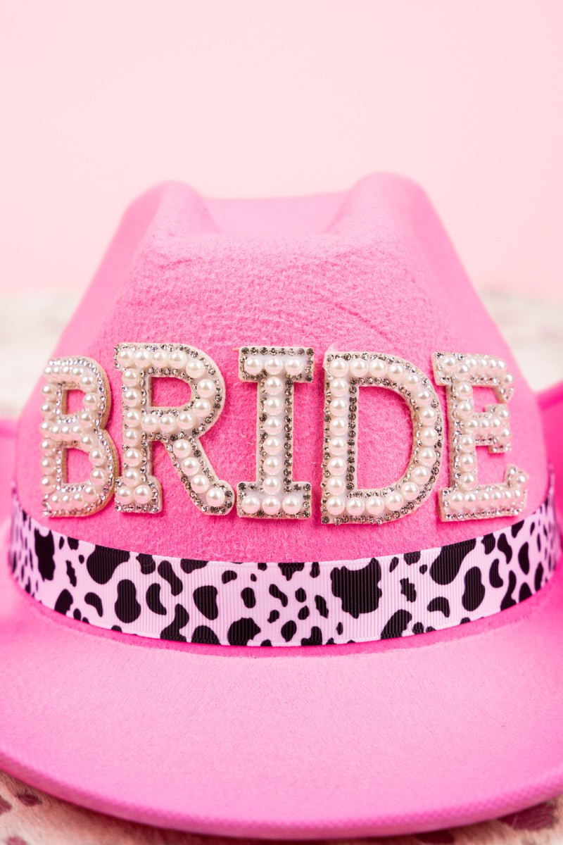 Pearl Broadway Bride Pink Cowgirl Hat - Wholesale Accessory Market