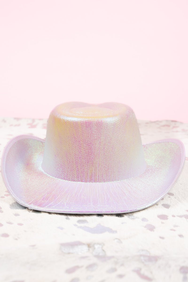 Dazzling Delight White Iridescent Cowgirl Hat - Wholesale Accessory Market