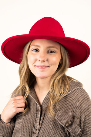 The Texanna Red Felt Hat - Wholesale Accessory Market