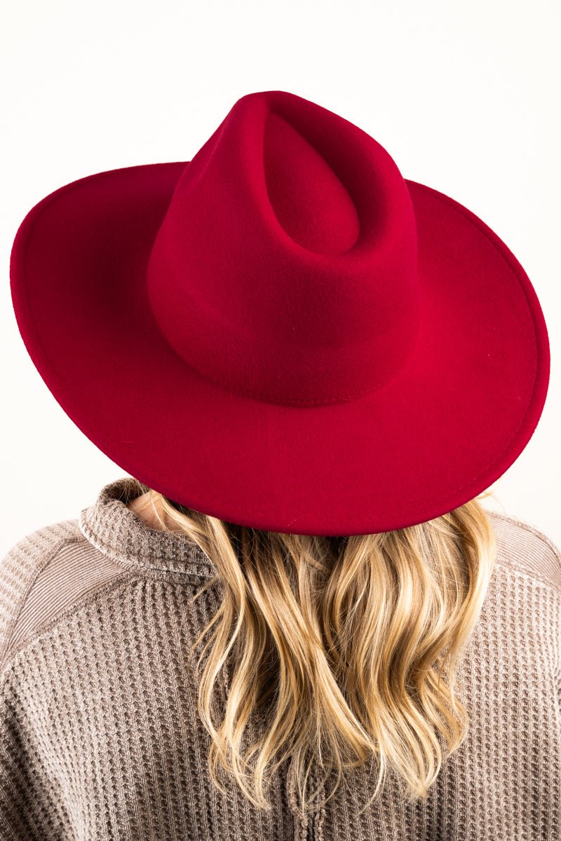 The Texanna Crimson Felt Hat - Wholesale Accessory Market