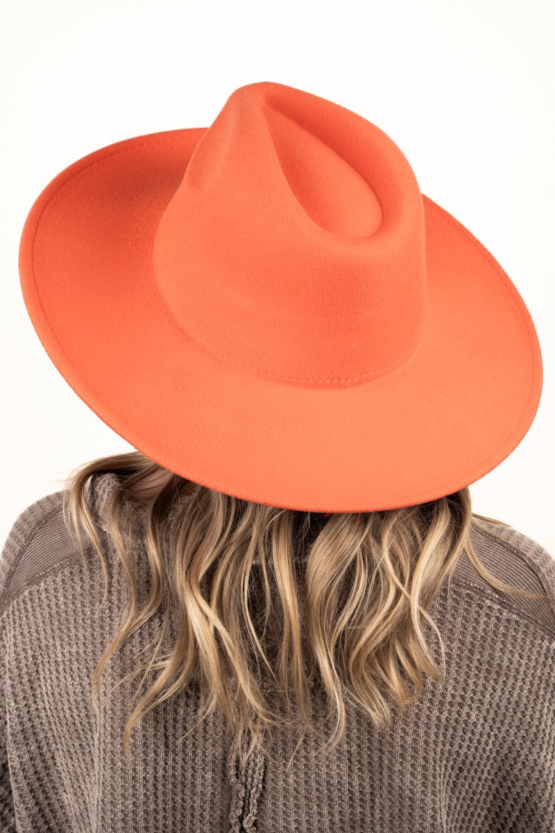 The Texanna Orange Felt Hat - Wholesale Accessory Market